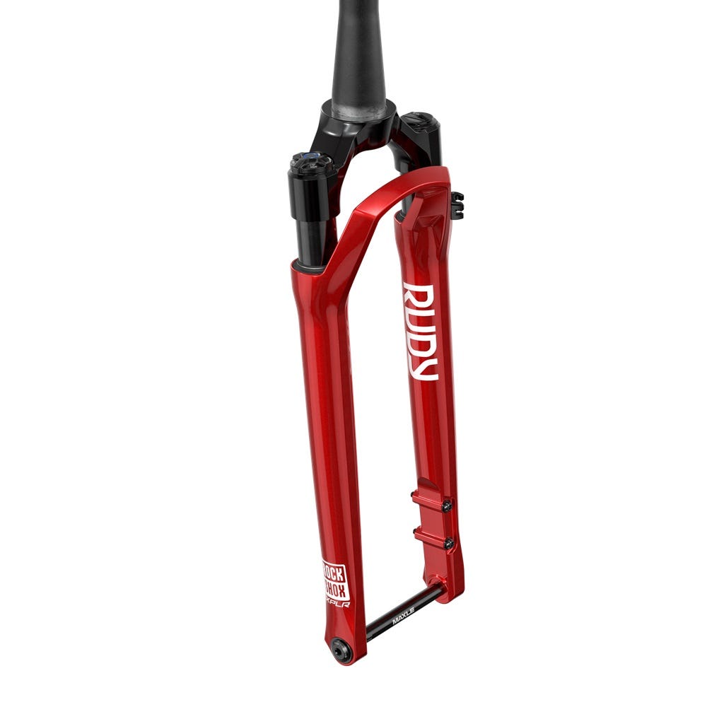 Rockshox forgaffel rudy ultimate race day 2 700c 12x100 30mm elektrisk rød 51 offset