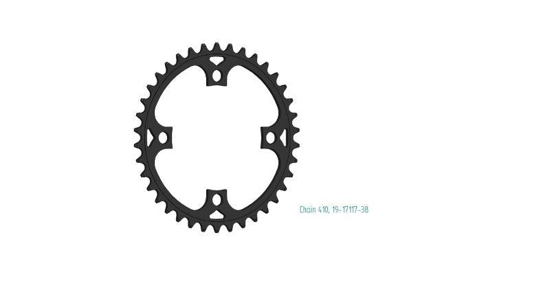 Xtrabike Gear 38t 1 2x3 32 Bafang