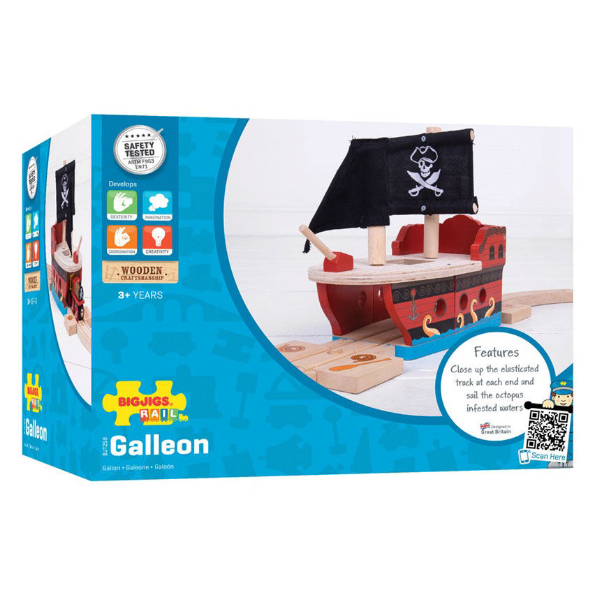 Bigjigs togbane del piratbåd