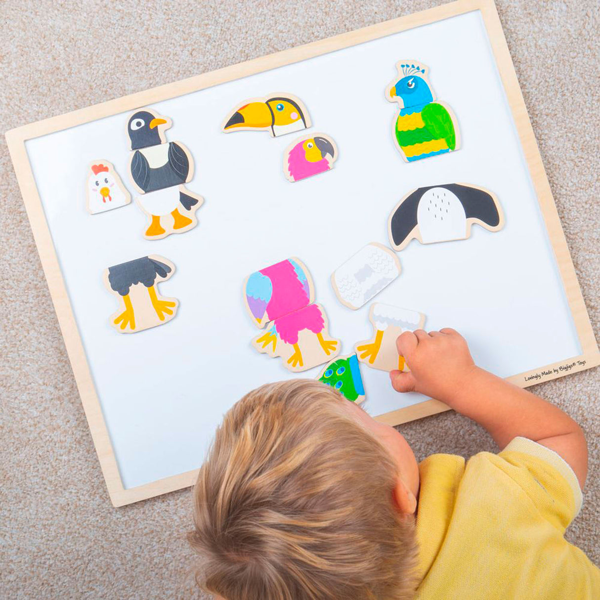 Bigjigs mag-play magnet puslespil fugle