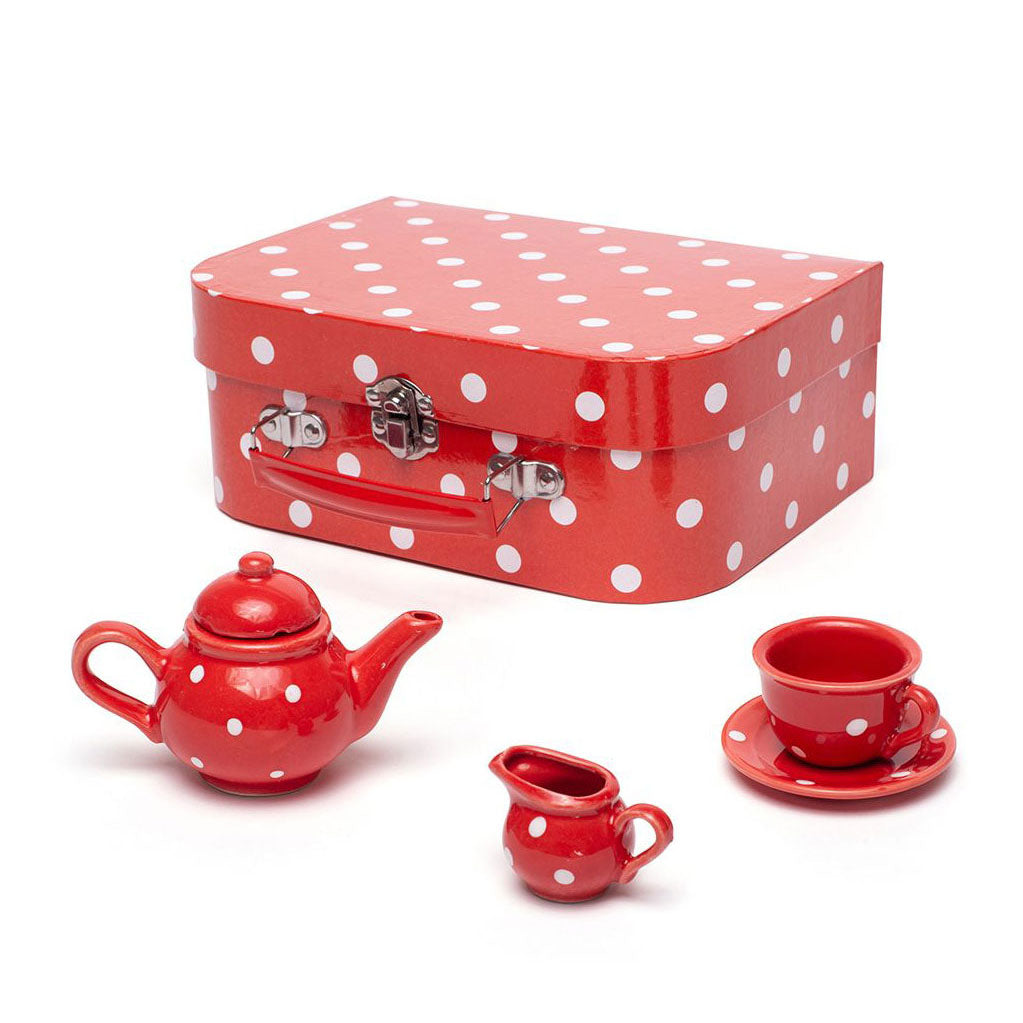 Bigjigs porcelæn tesæt i opbevaringsæske, 12 stk.