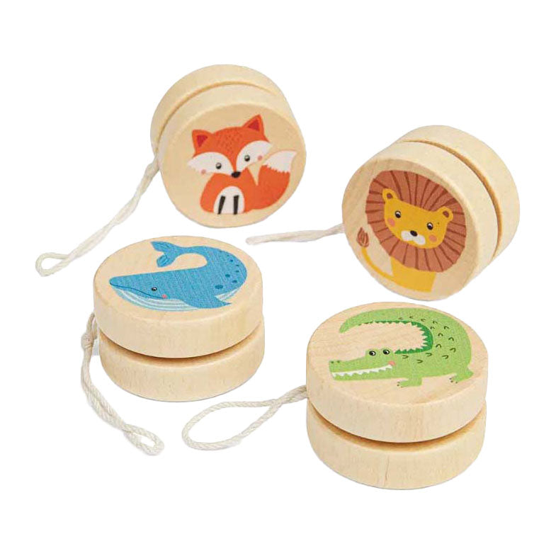 Bigjigs træ vilde dyr yo-yo
