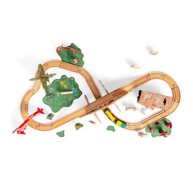 Bigjigs monstertogsæt i træ, 50 stk.