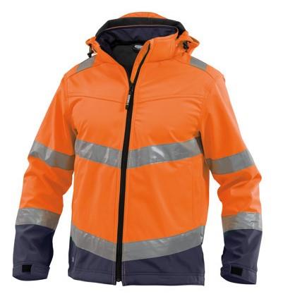 Dassy højsynsjakke malaga orange blå l