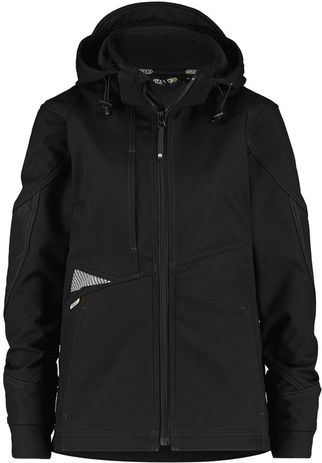 Dassy gravity kvinder softshell sort xl