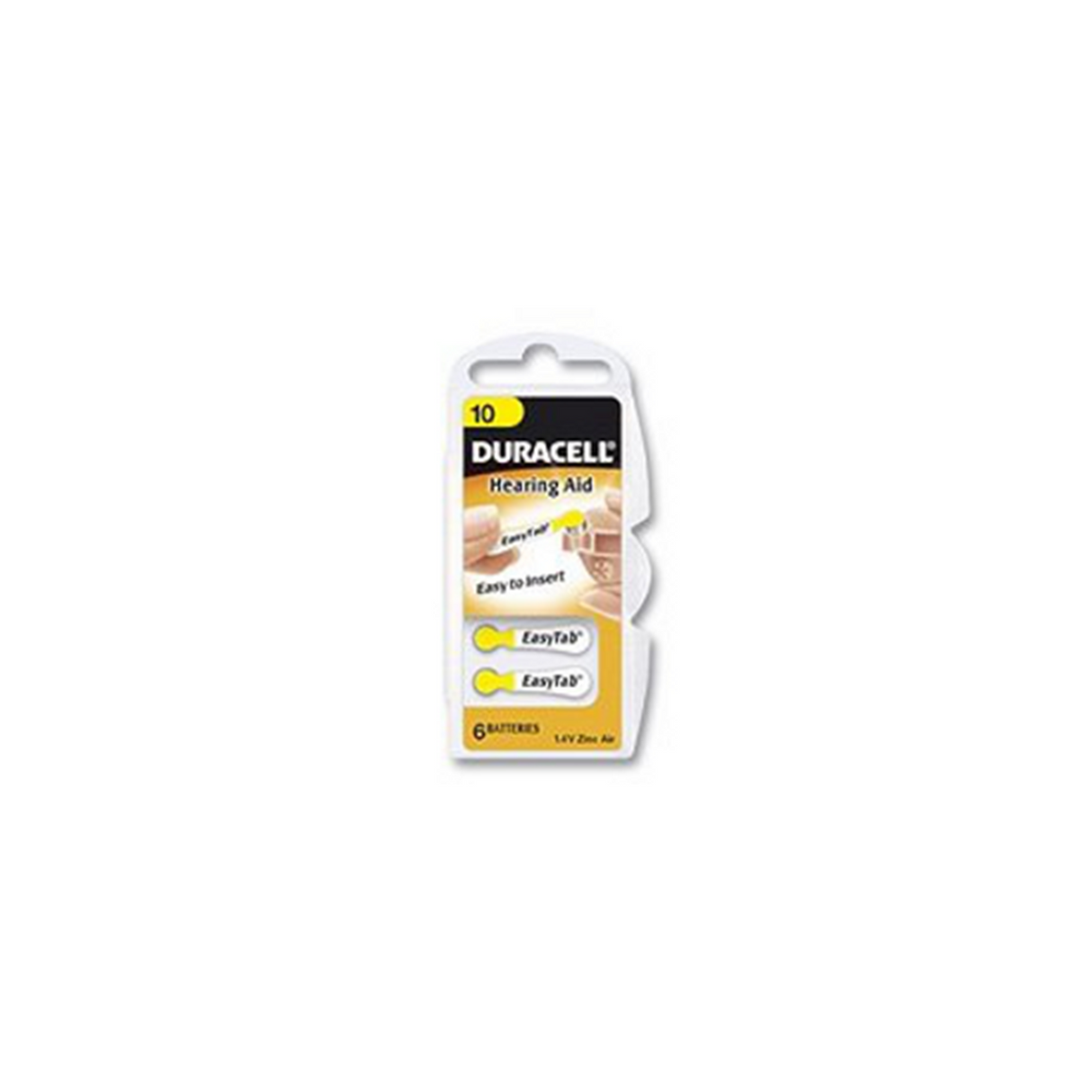 Duracell da10 høreapparatbatterier 1,4v