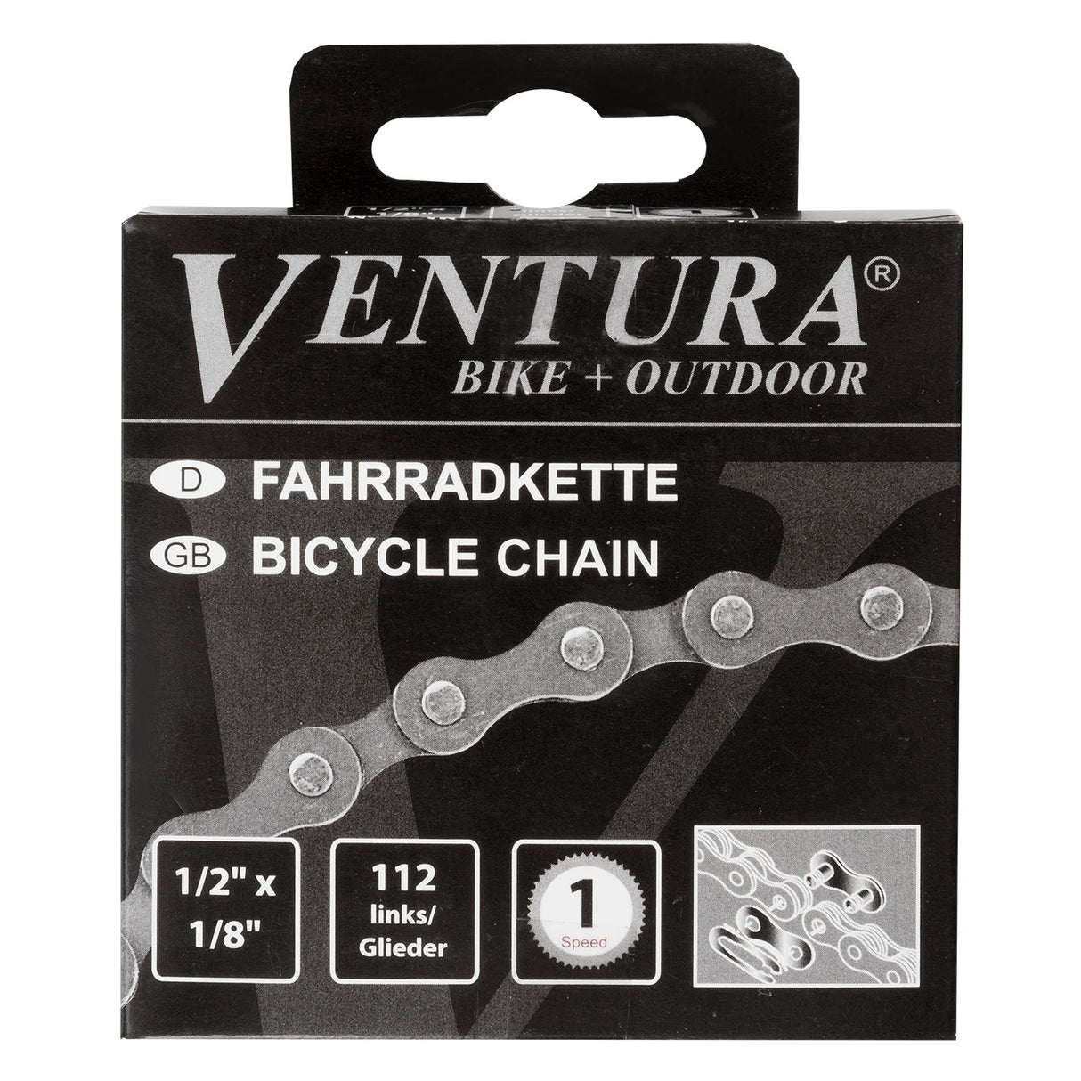 Ventura 1-speed enkelt gears navkæde