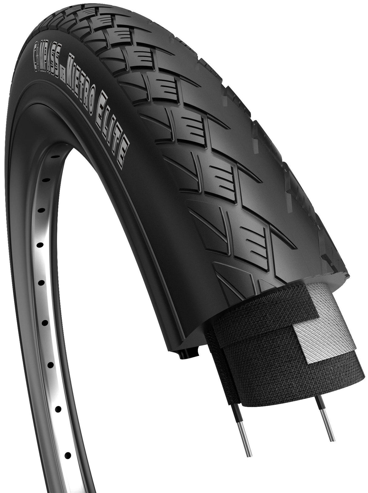 Edge Tire Metro Basic 28 x 1,40 37-622 Sort med hvid linje