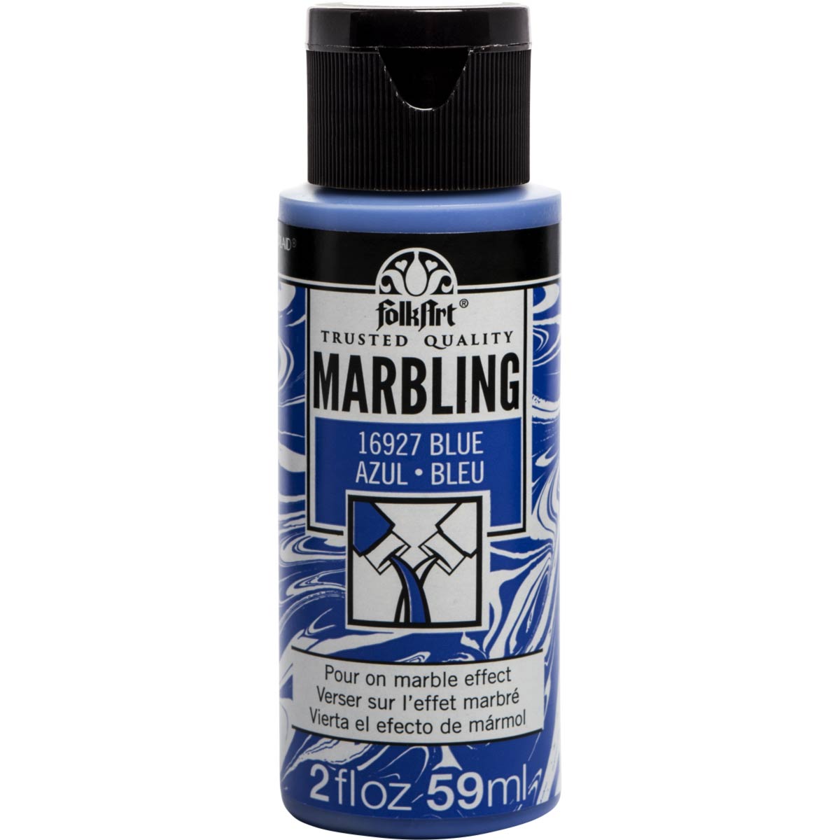 Folkart • marmoreringsfarve 59ml blå