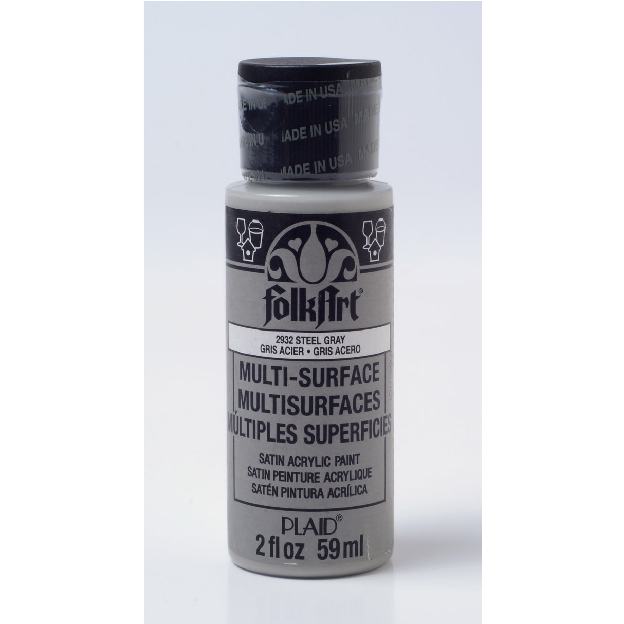 Folkart • multi-surface stålgrå 59ml