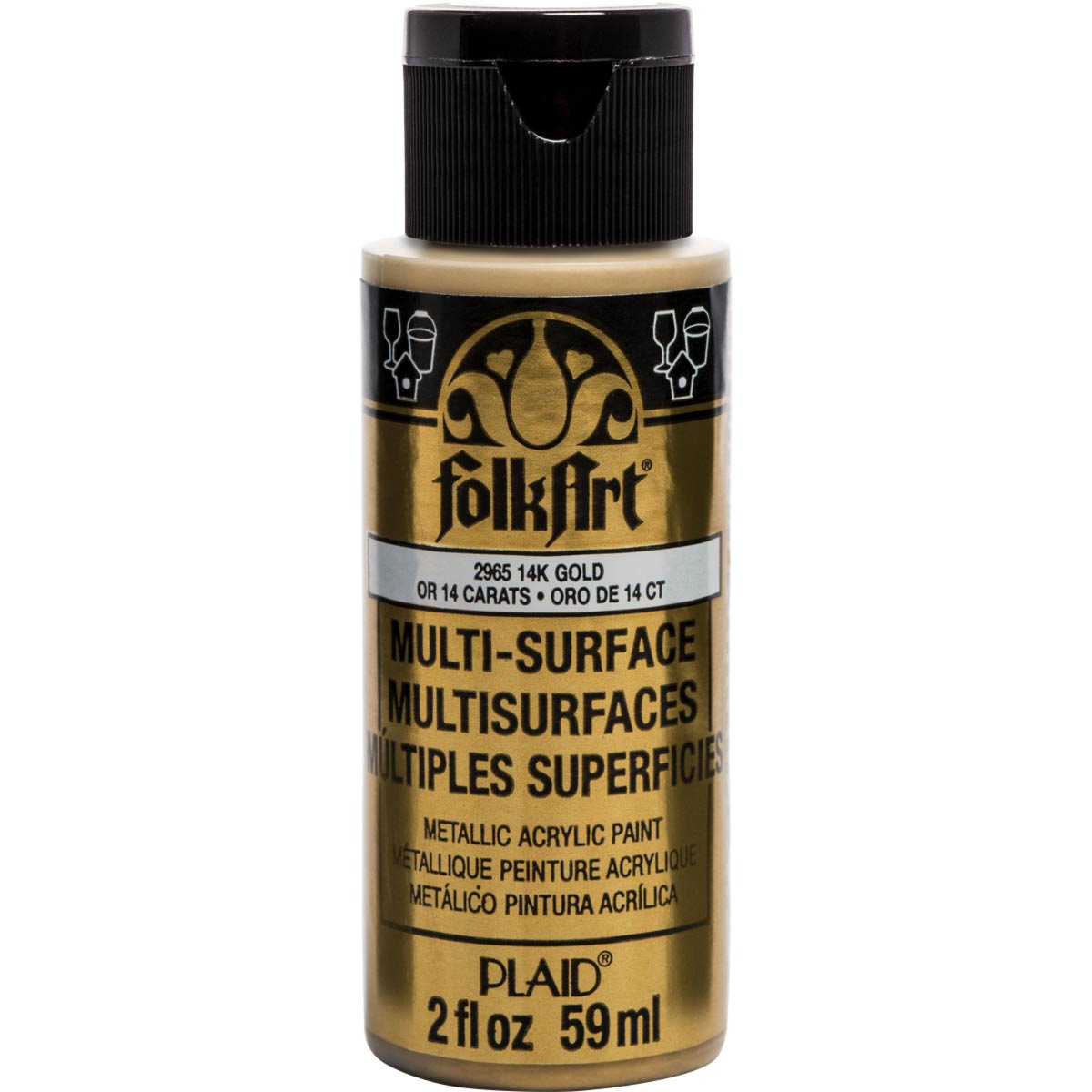 Folkart • multi-surface metallisk 14k guld 59ml
