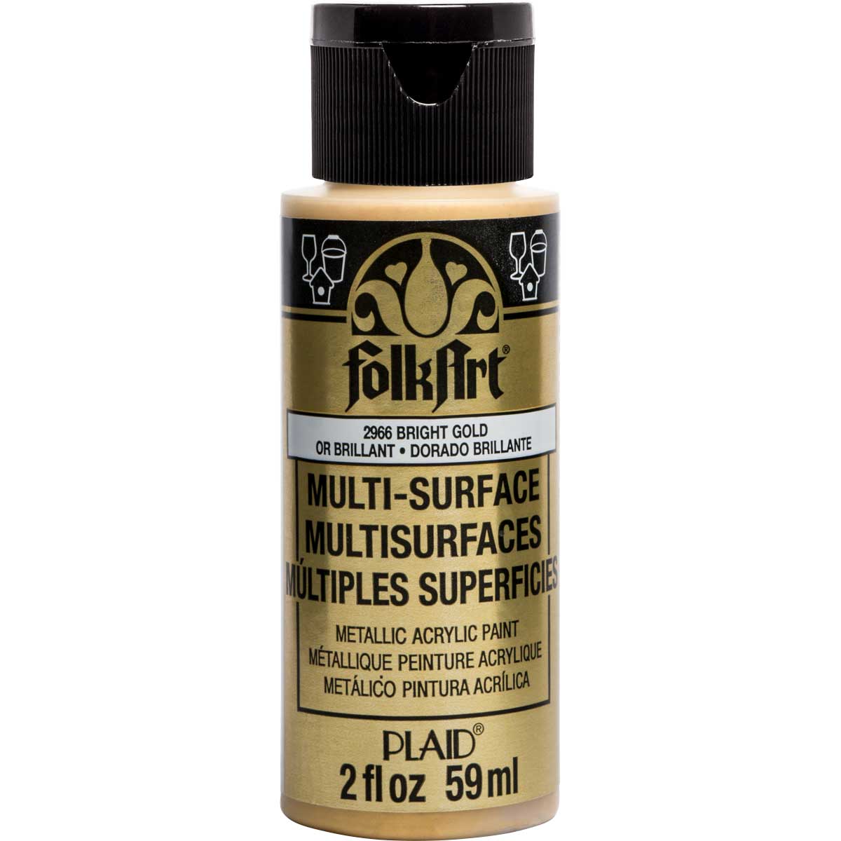 Folkart • multi-surface metallisk lyst guld 59ml