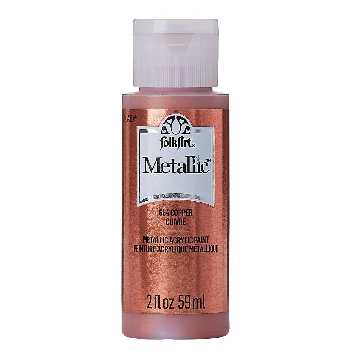 Folkart • metallisk akrylmaling kobber 59ml
