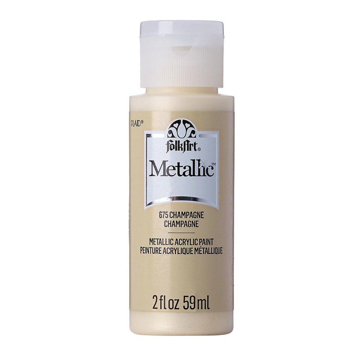 Folkart • metallisk akrylmaling champagne 59ml