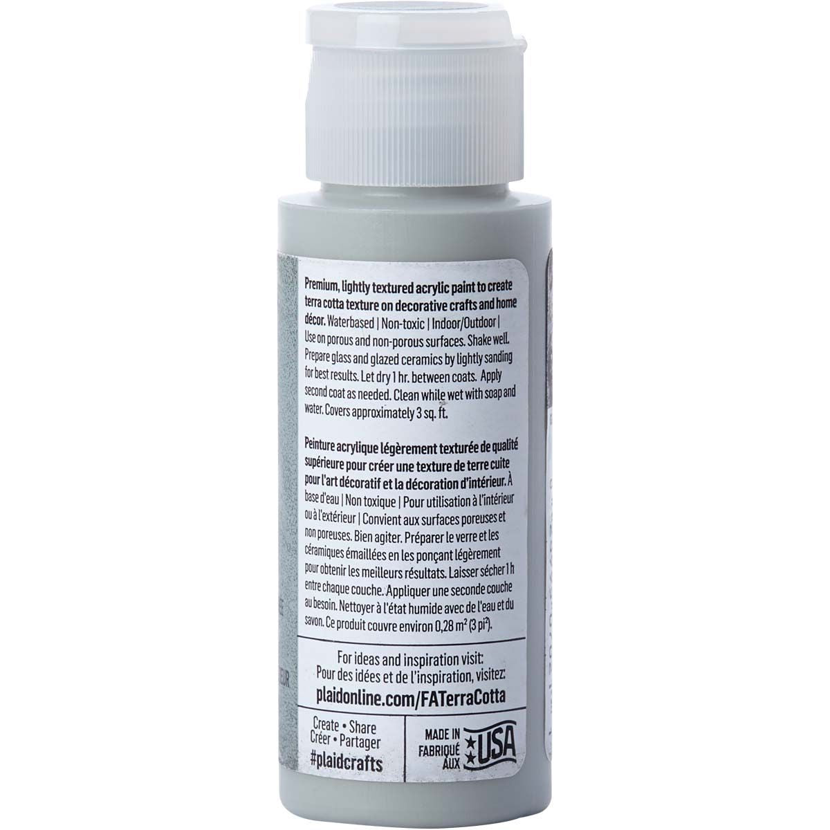 Folkart • terra cotta tekstureret akrylmaling 59ml hulemos