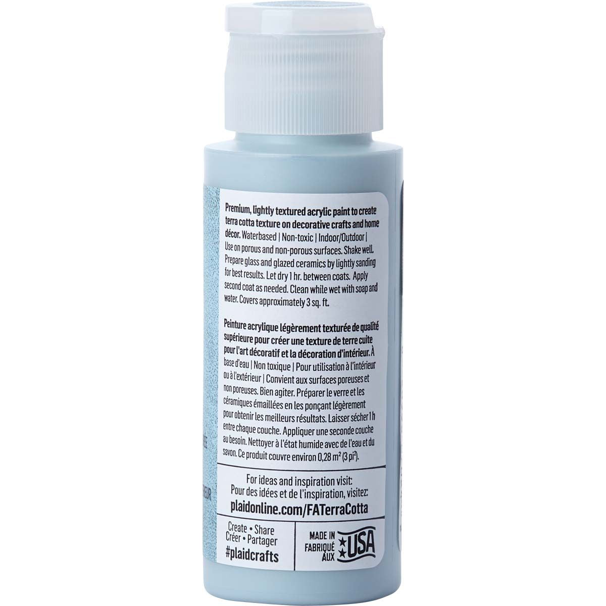 Folkart • terra cotta tekstureret akrylmaling 59ml havsten