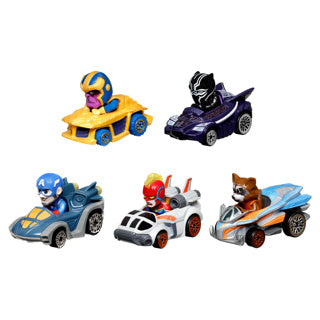 Hot wheels racer fresh marvel 5-pack - legetøjskøretøj