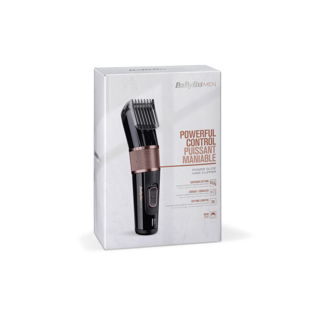 Babyliss e974e kraftig kontrol hårklipper sort rosé eacute;