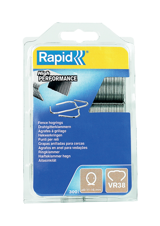 Rapid 1070311 - vr38 hogrings 300 stk blister | 5 stk