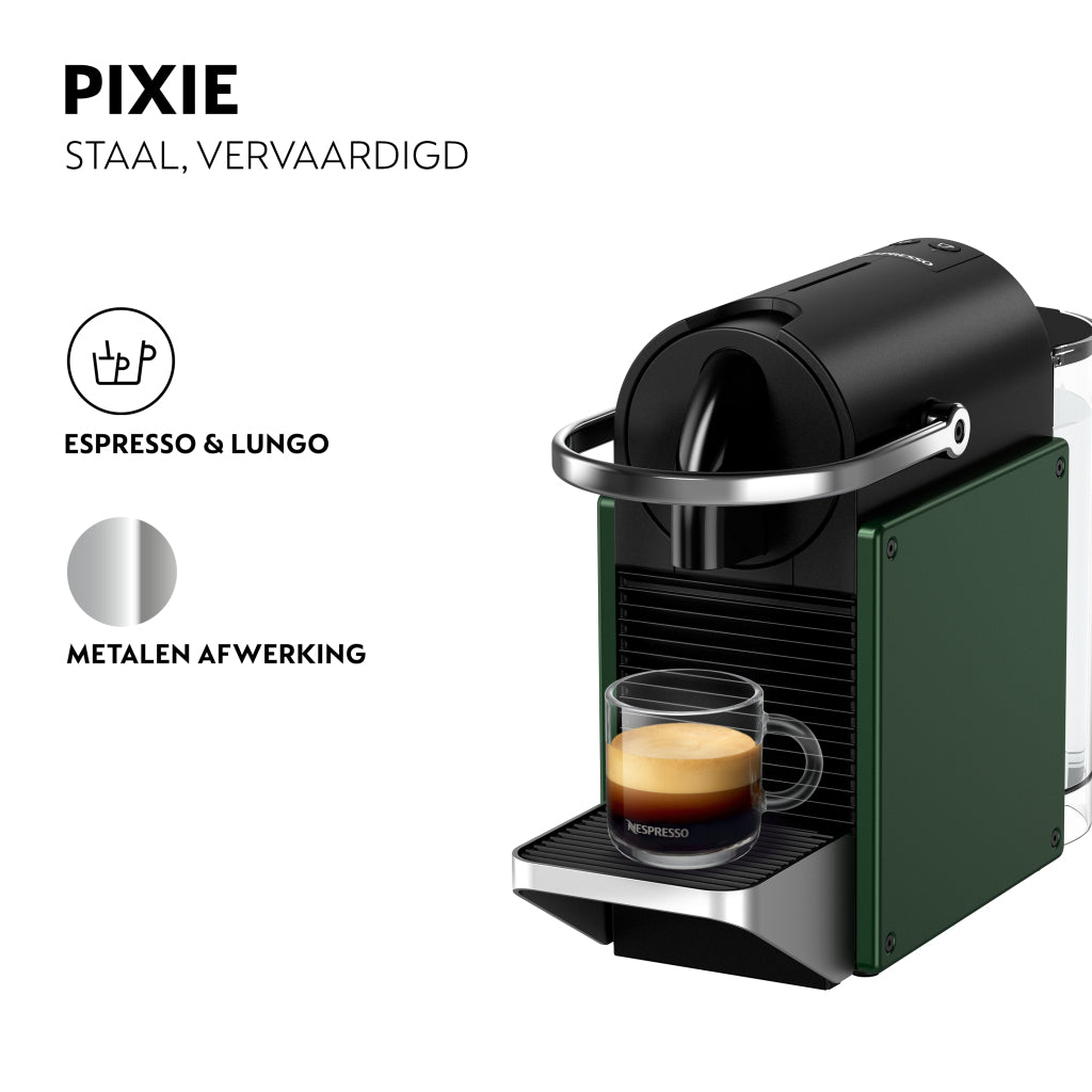 Krups xn3063 nespresso pixie kaffekapselmaskine mørkegrøn sort