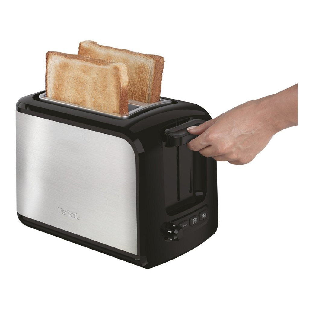 Tefal TT410D express brødrister 16x26x19 cm 850W rustfrit stål sort