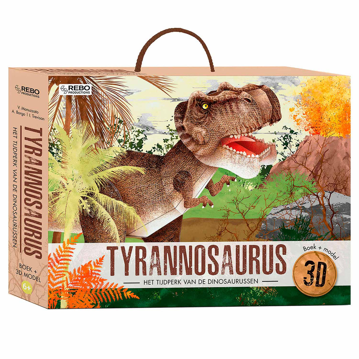 Rebo forlags bog + 3D-model tyrannosaurus