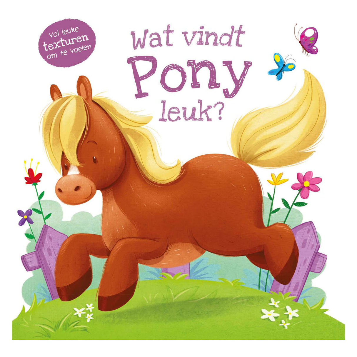 Rebo forlags taktile bog - hvad kan pony lide?