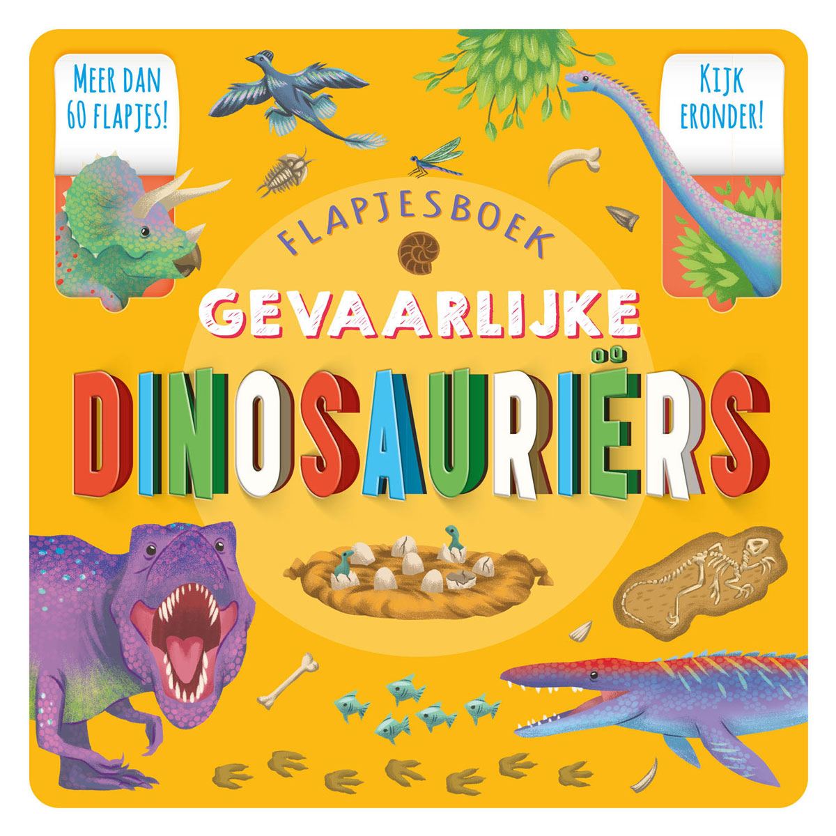 Rebo udgiver farlige dinosaurer flap bog