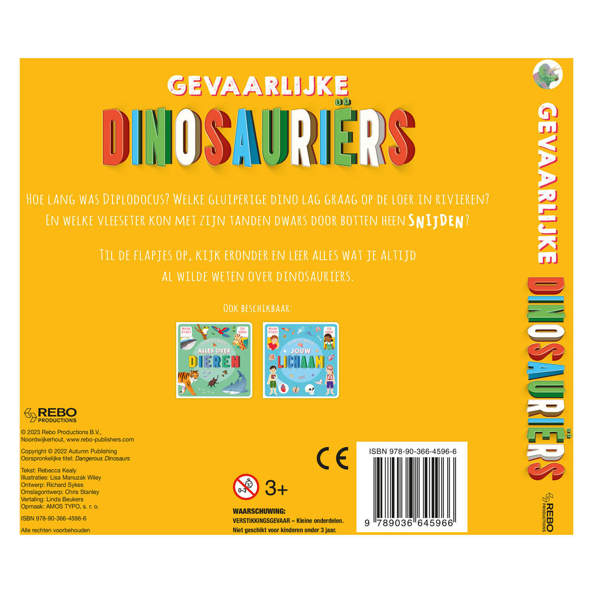 Rebo udgiver farlige dinosaurer flap bog