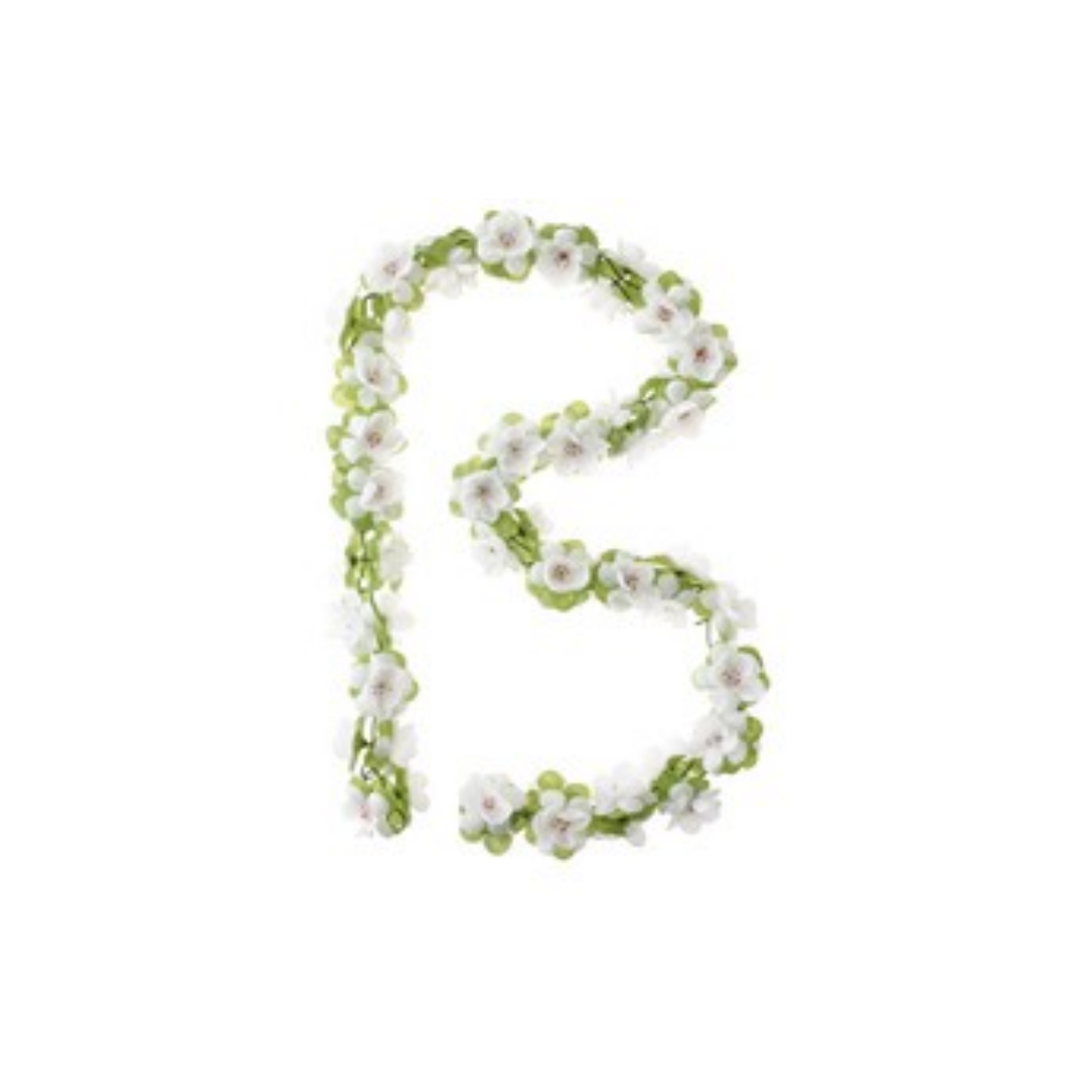 Basil Roses Garland - Flower Streng - Hvid