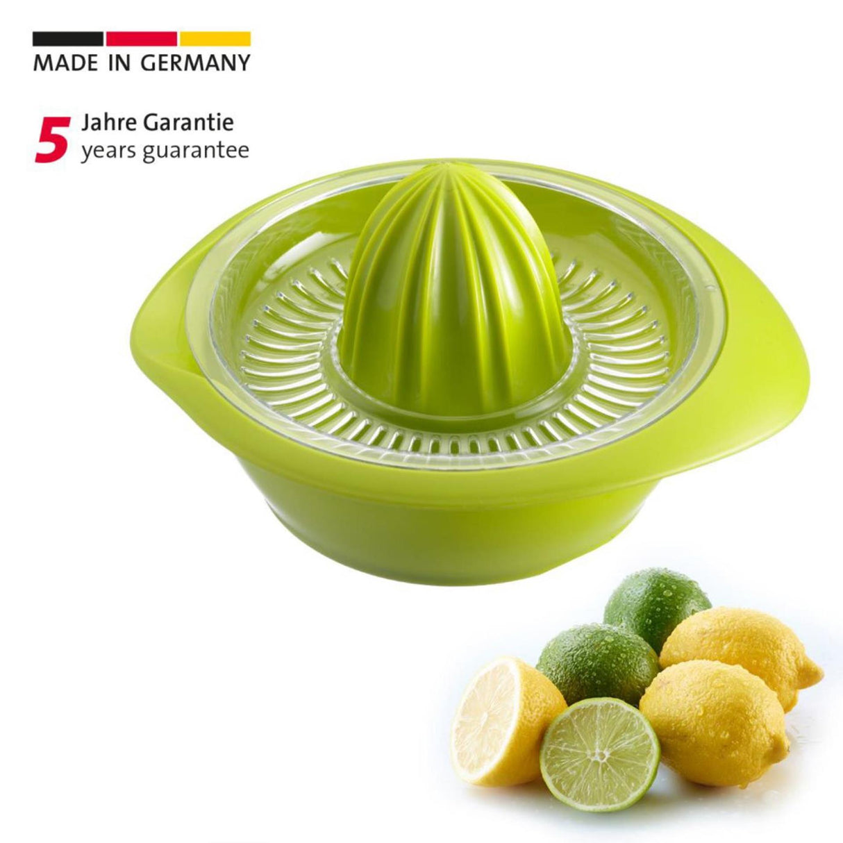 Westmark citruspresse med juicebeholder, diameter: 18,7 cm, kapacitet: 350 ml, plast, limetta, æblegrøn, 3091227a