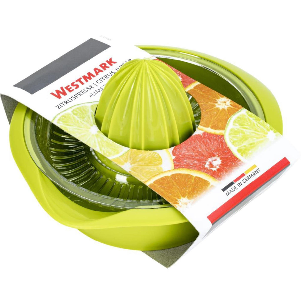 Westmark citruspresse med juicebeholder, diameter: 18,7 cm, kapacitet: 350 ml, plast, limetta, æblegrøn, 3091227a