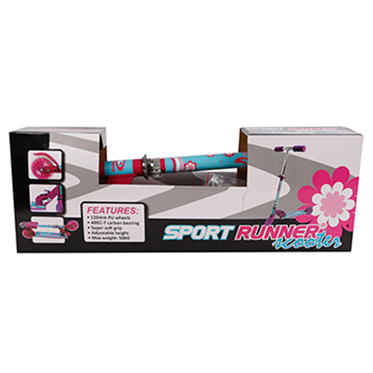 Mepal sportsløbeløber foldbar pink