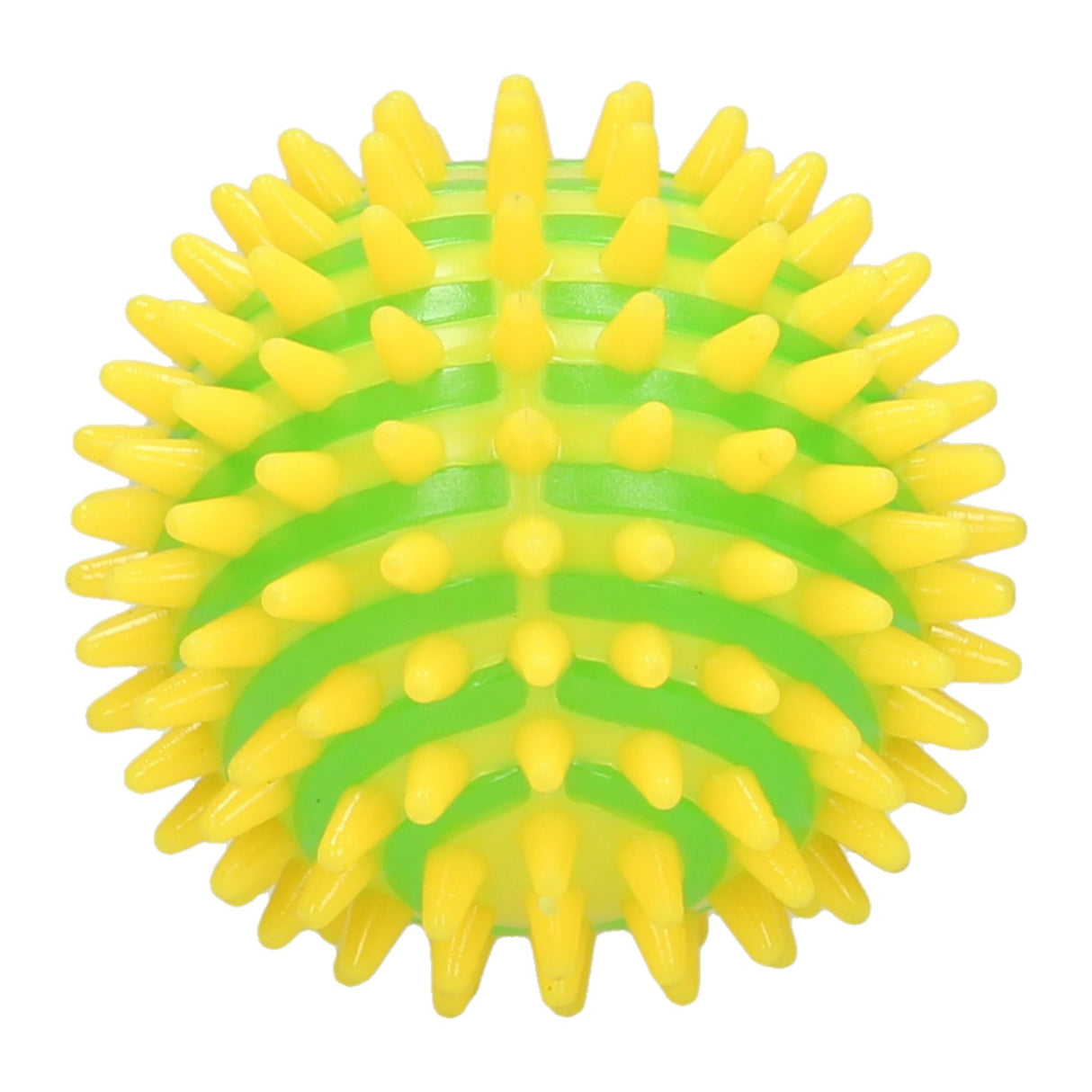 Hoppende kugle spikey med lys 9cm