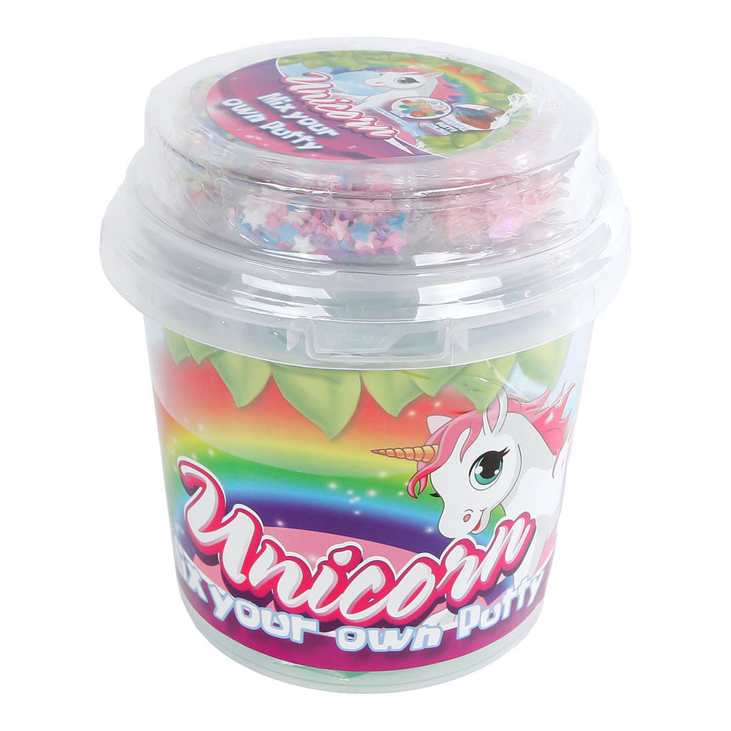Ty bland din egen enhjørning pit med glitter og perler, 700 gram