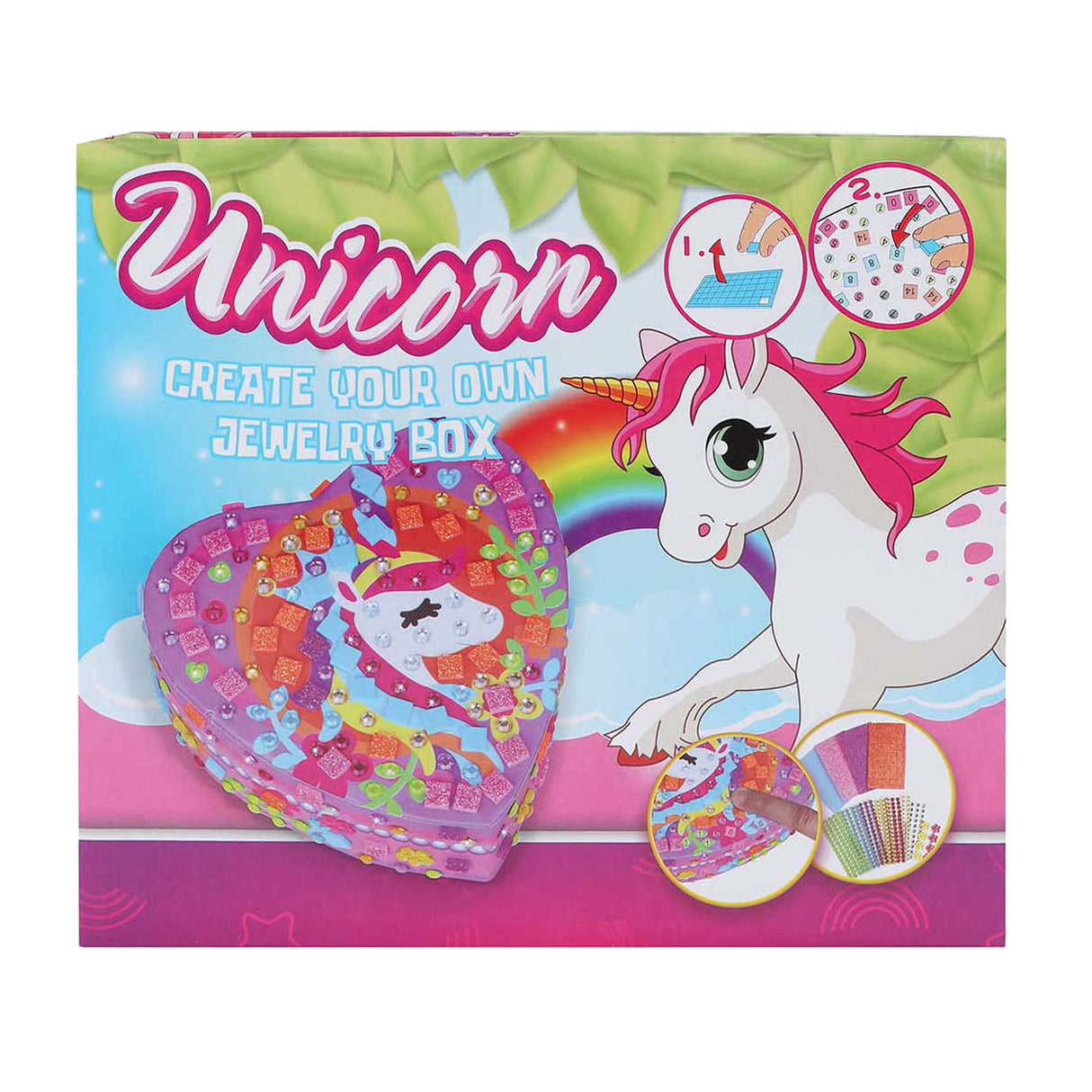 Unicorn dekorer din egen smykkeskrin enhjørning