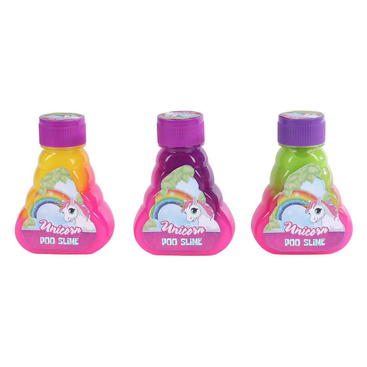 Unicorn rainbow poo slime, 10,5 cm