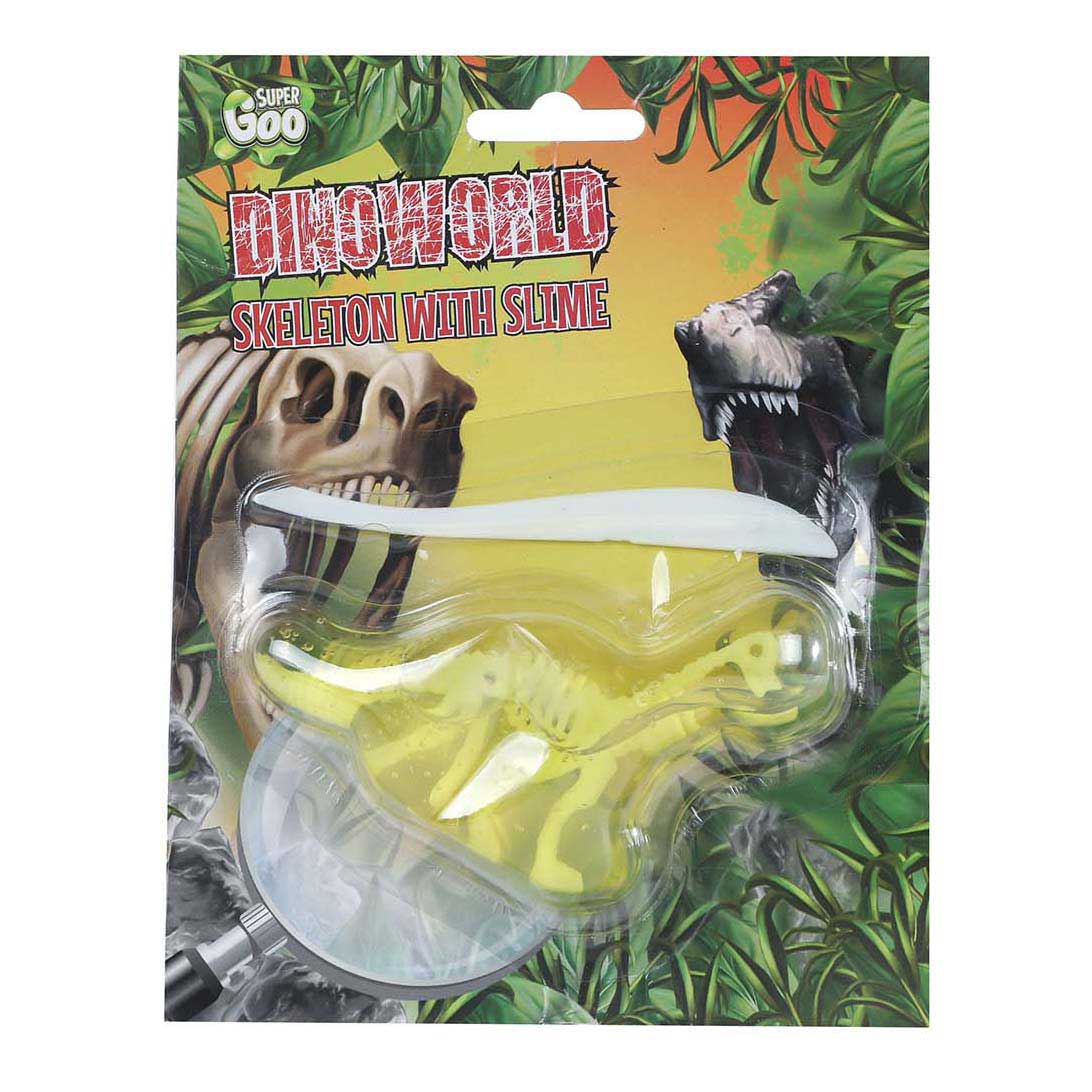 Dinoworld skelet med dinosaurslim