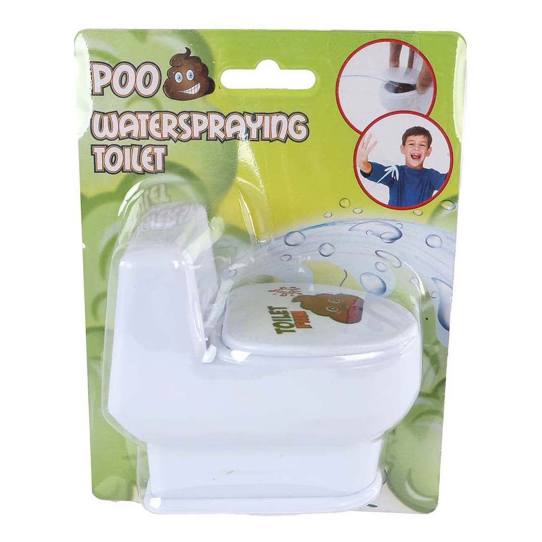 Poo toilet med tudevand, der sprøjter 10 cm