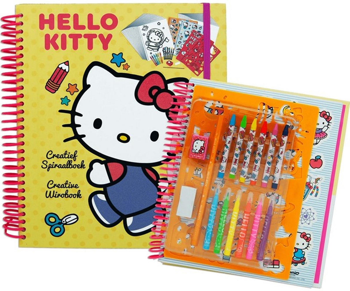 Toi-legetøj hello kitty håndværksbog med klistermærker + tusch