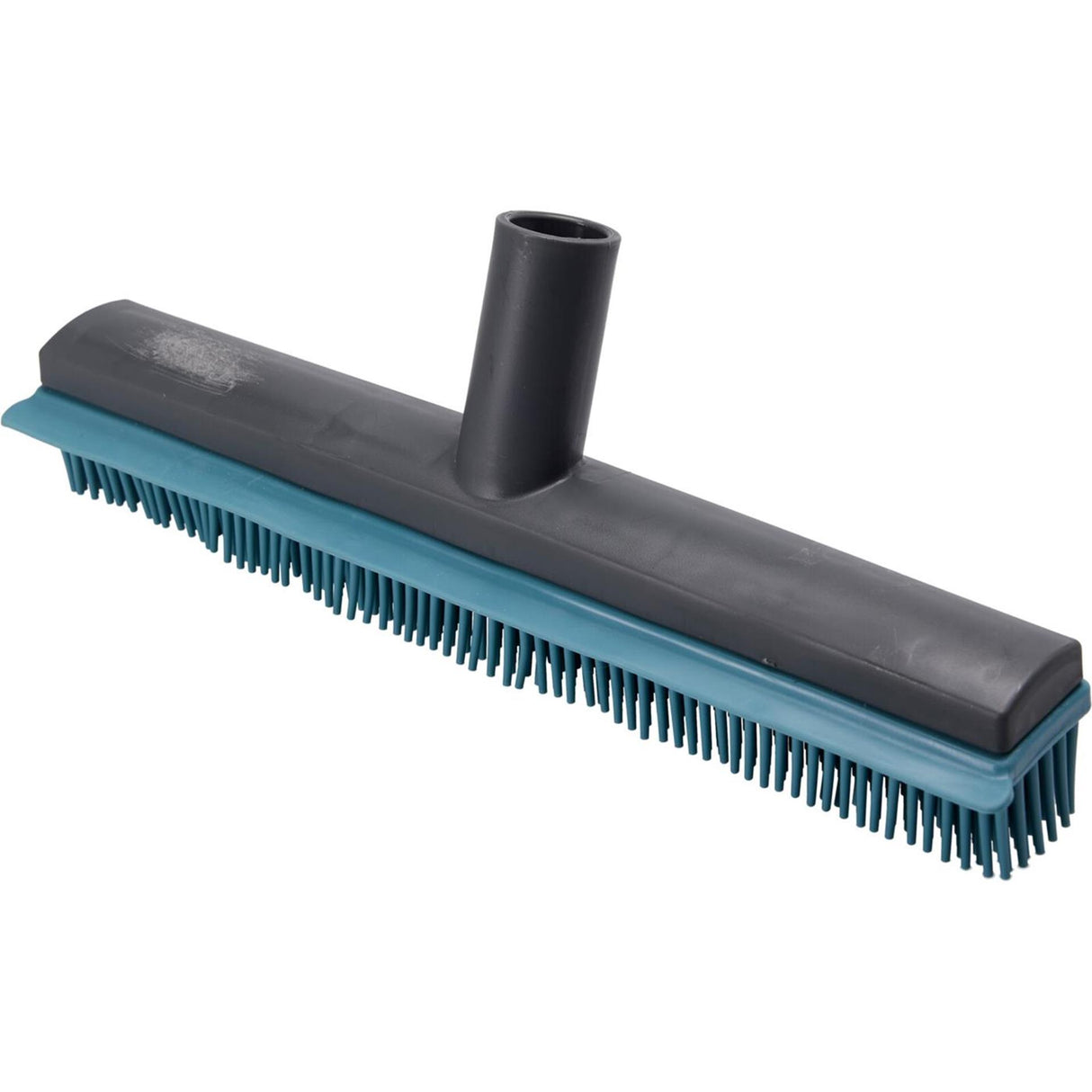 Ultra clean schrobbezem met siliconen borstel 31,5cm zwart blauw. bijpassende steel art 148739.