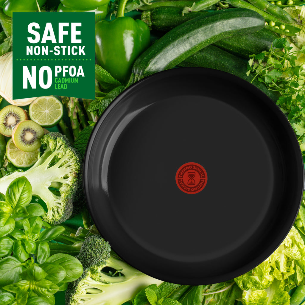Tefal køkkengrej Tefal renew sort stegepande 28 cm sort
