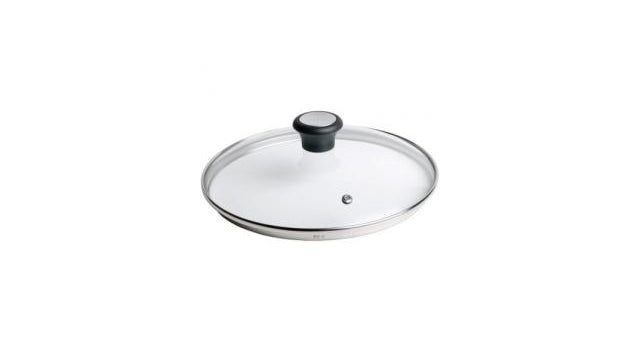 Tefal glaslåg - ø 28 cm - med damphul - varmebestandig - velegnet til stegepander