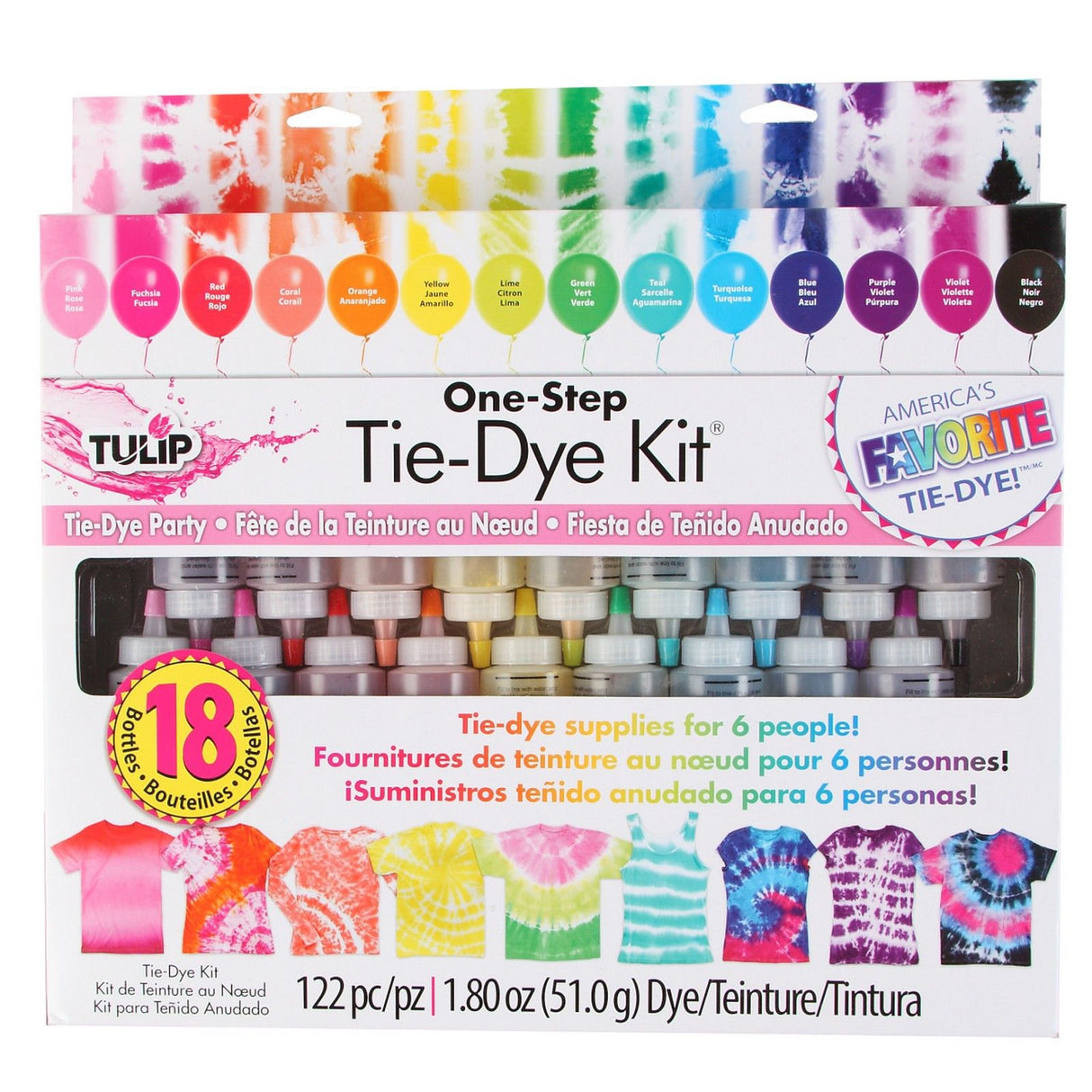 Tulip one-step tie dye tulipan • tie-dye kit 18 farver