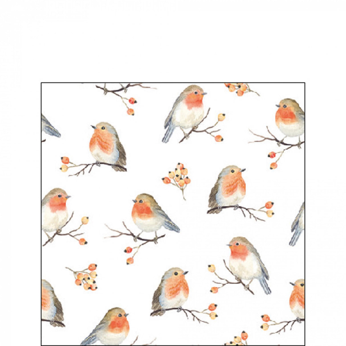 Ambiente servietter robin familie 25cm