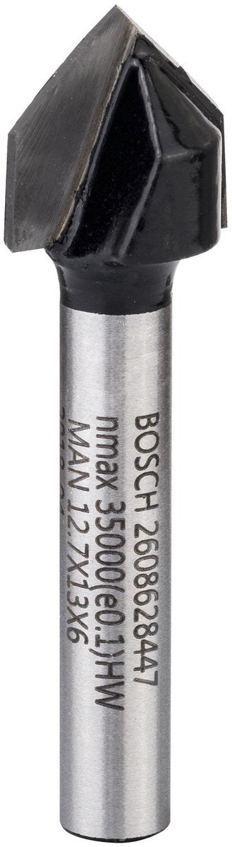 Bosch v-endefræser dub.sn.,hm,12,7mm,90°,6mm