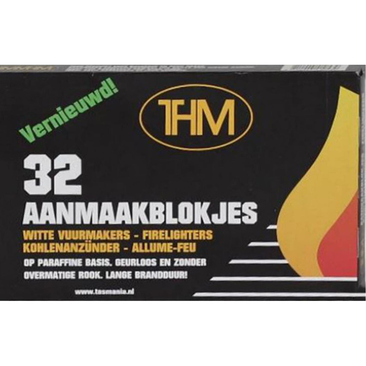 Thm hvide paraffintændere pakke med 32 stk