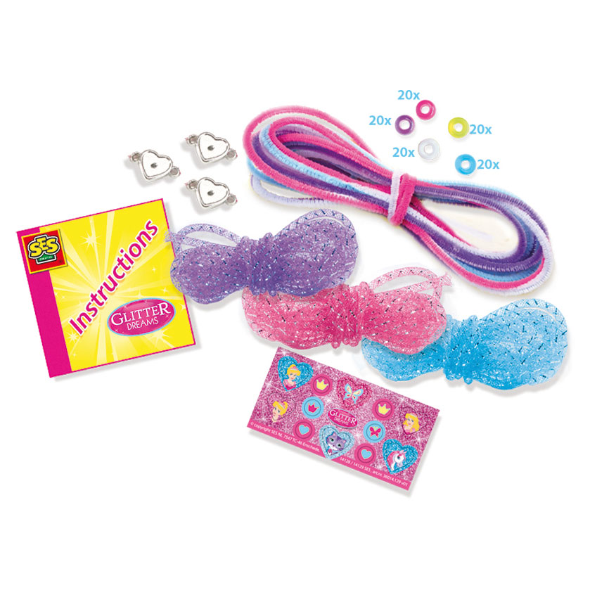 Seks glitterarmbånd