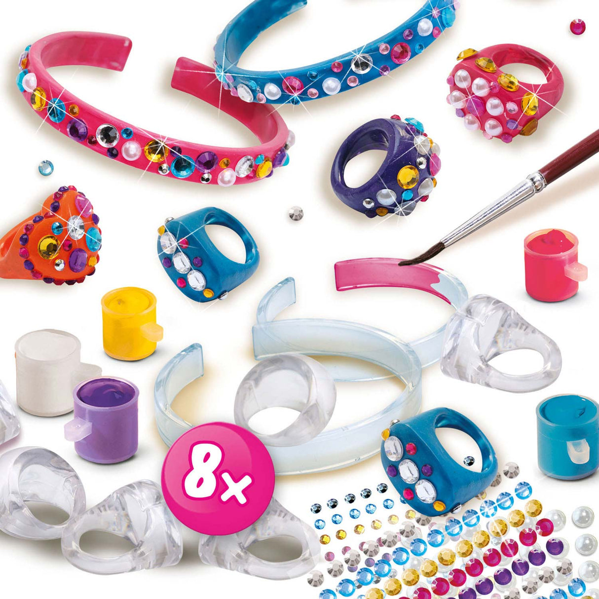 Ses creative ses diamanzo ringe og armbånd