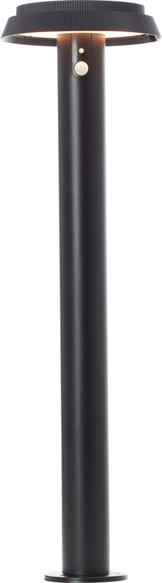 Brilliant alvero - udendørs piedestallampe - højde 70 cm - led 4w - solenergi - 500 lm - 3000k - ip44 - sensor - sort